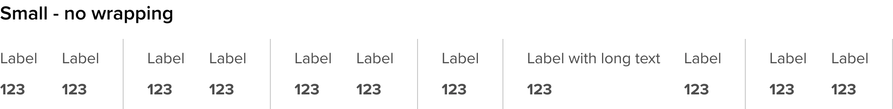 Small - no wrapping