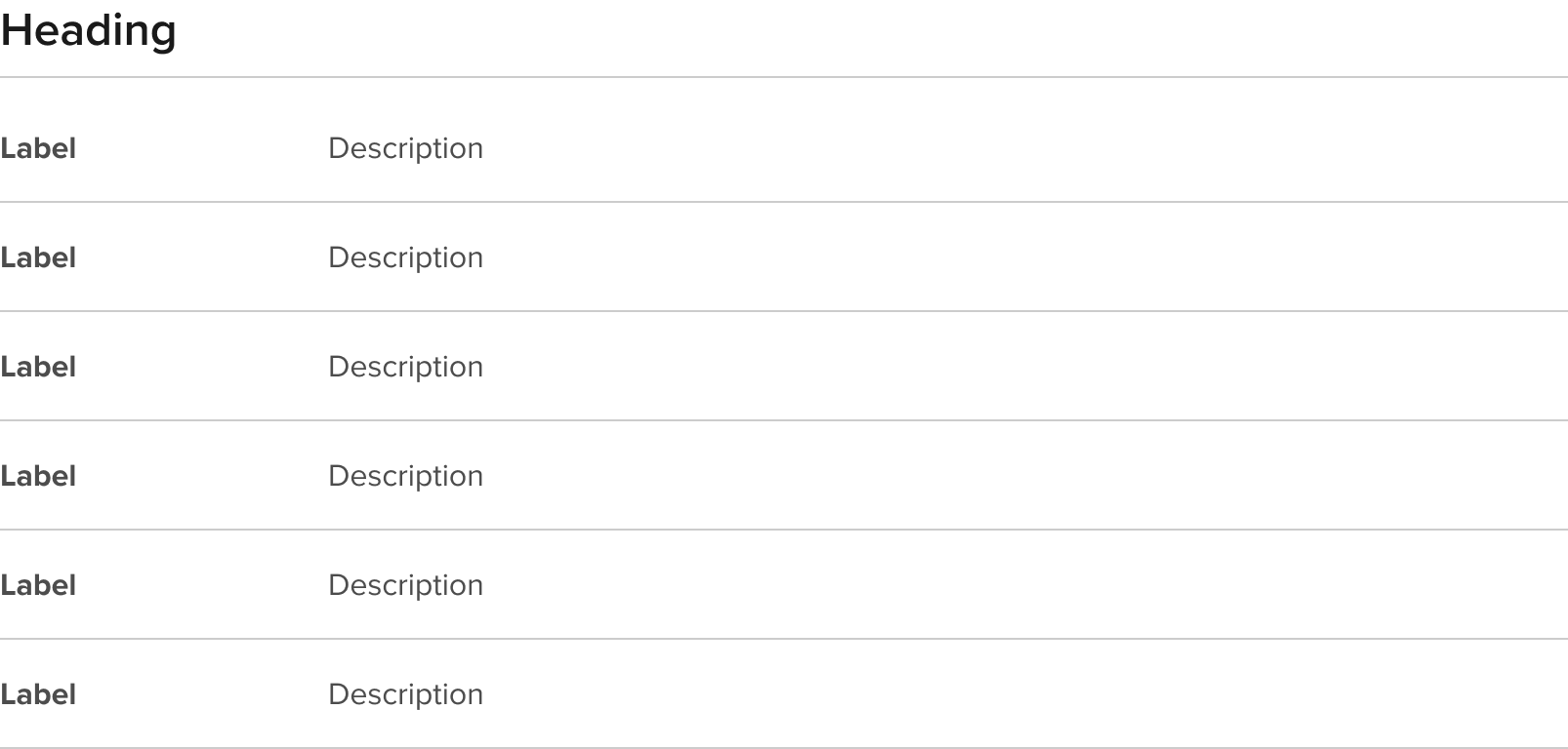 Default text size and height without icons